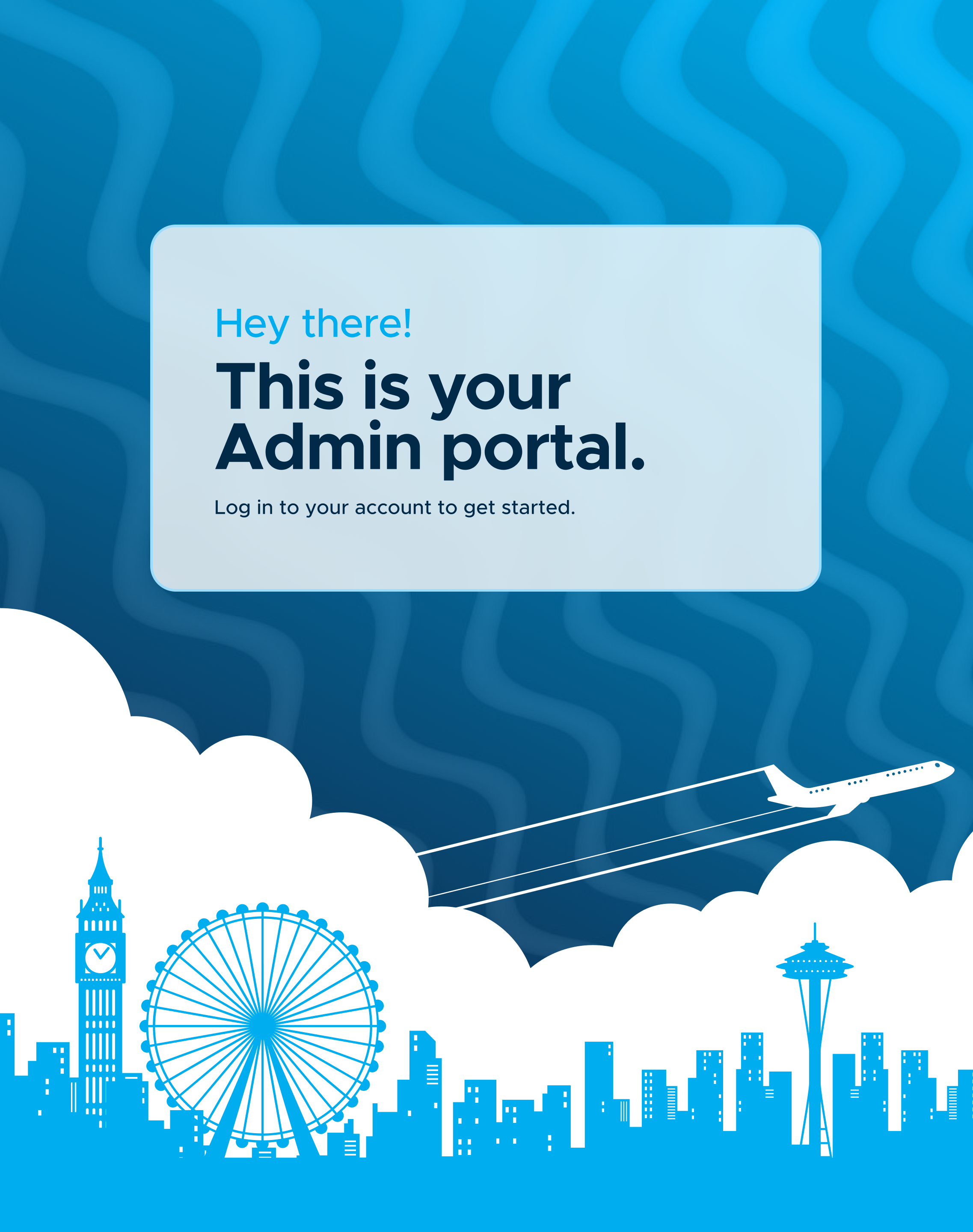 login page banner